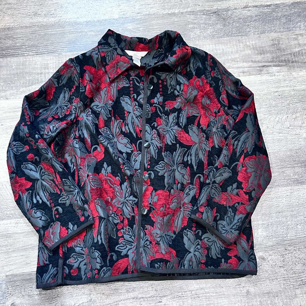 Elegant Floral Women's Blazer